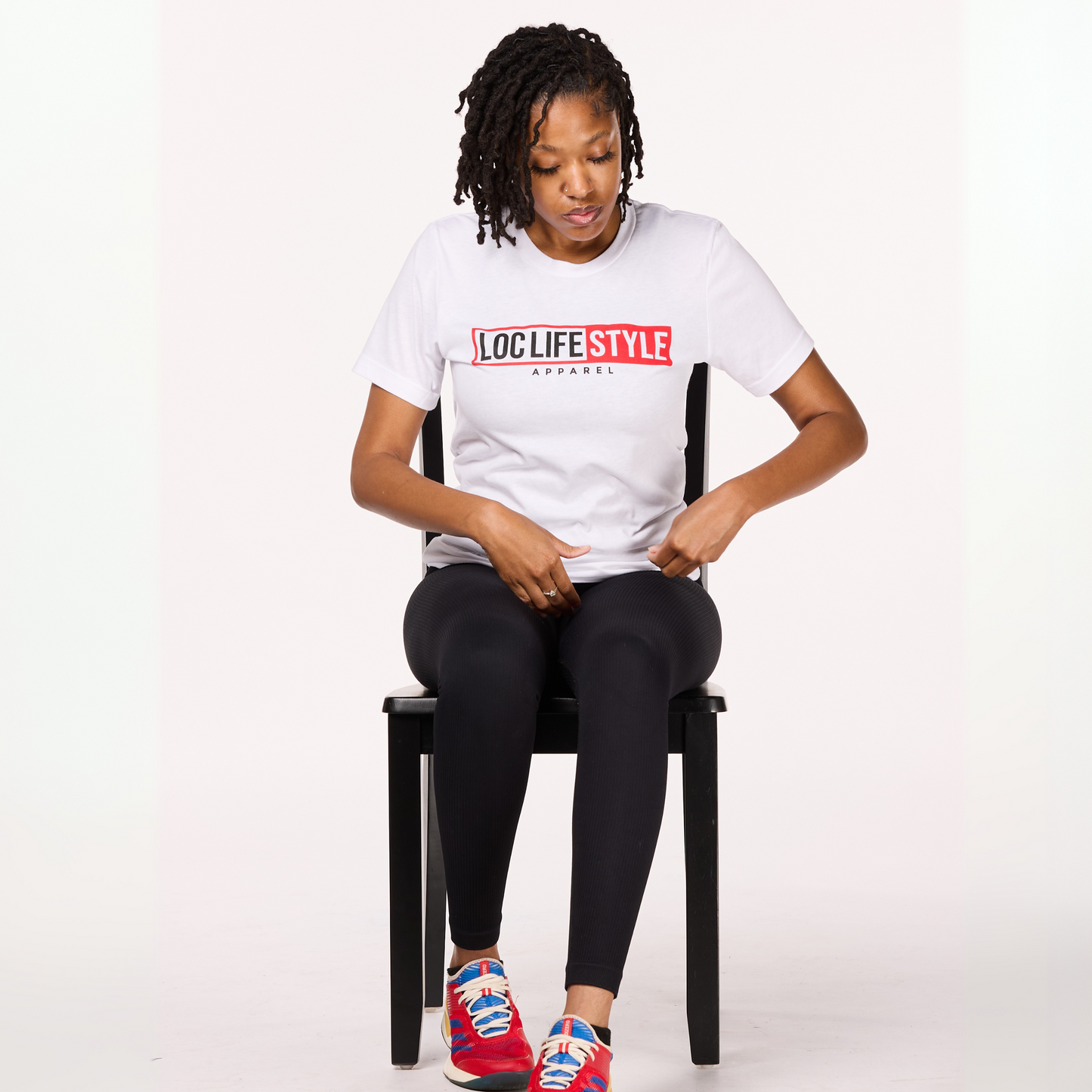 LOCLIFESTYLE Tee - white/red/black