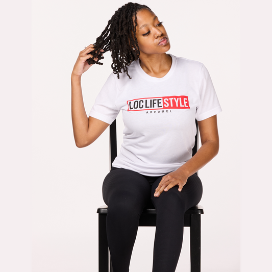 LOCLIFESTYLE Tee - white/red/black