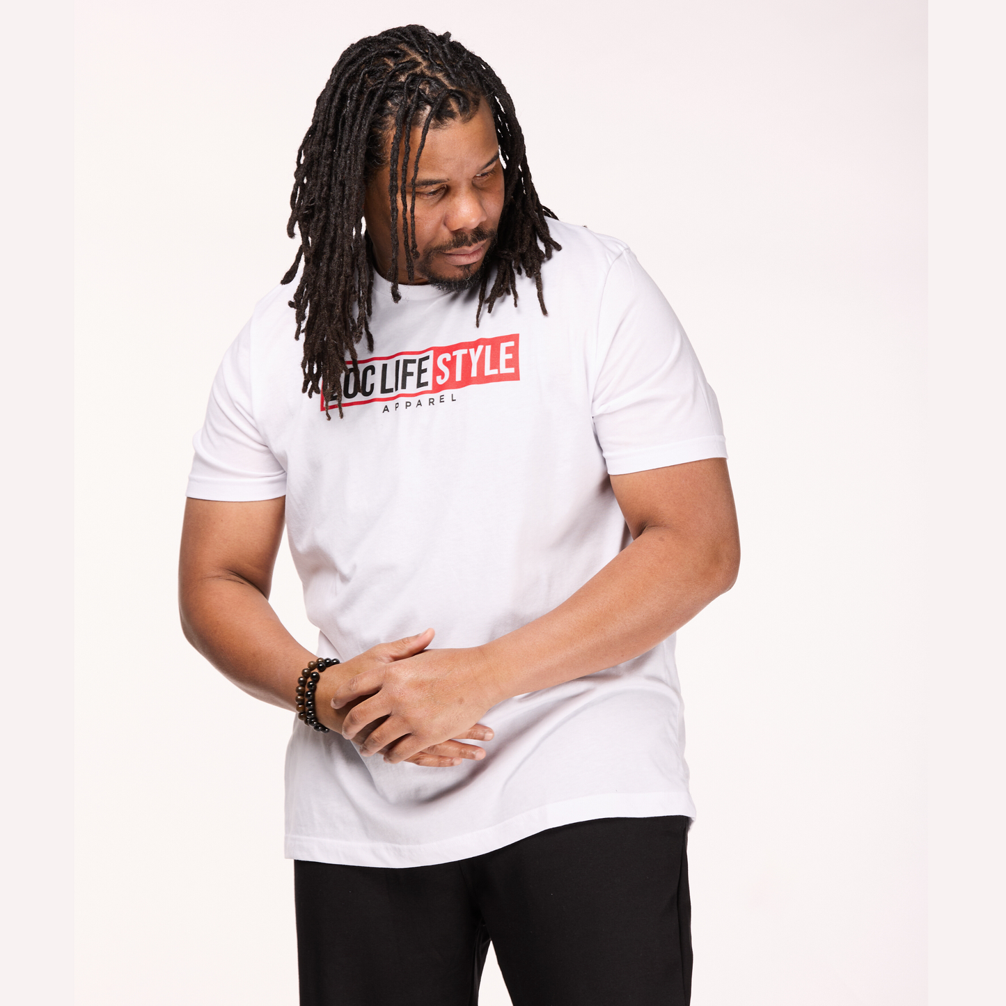 LOCLIFESTYLE Tee - white/red/black