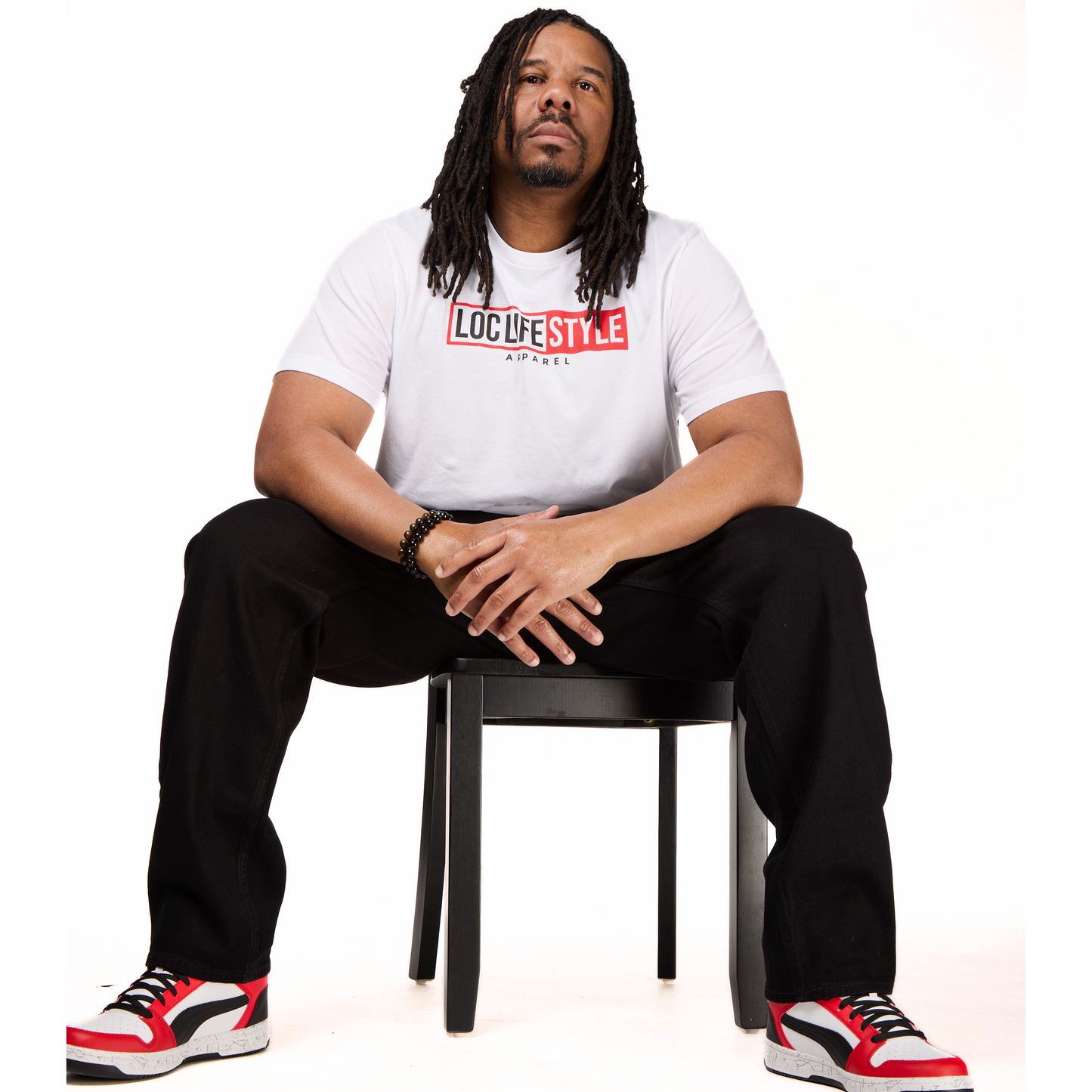 LOCLIFESTYLE Tee - white/red/black