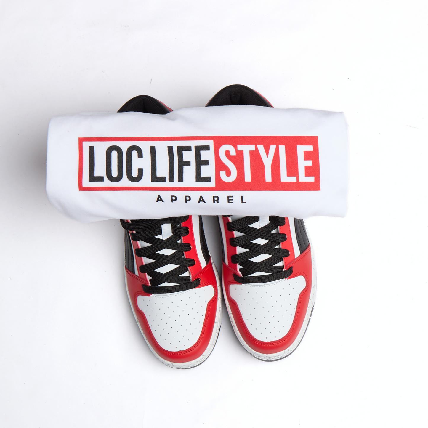 LOCLIFESTYLE Tee - white/red/black