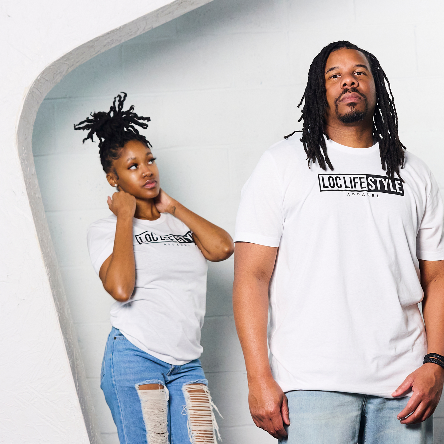 LOCLIFESTYLE Tee - White and Black