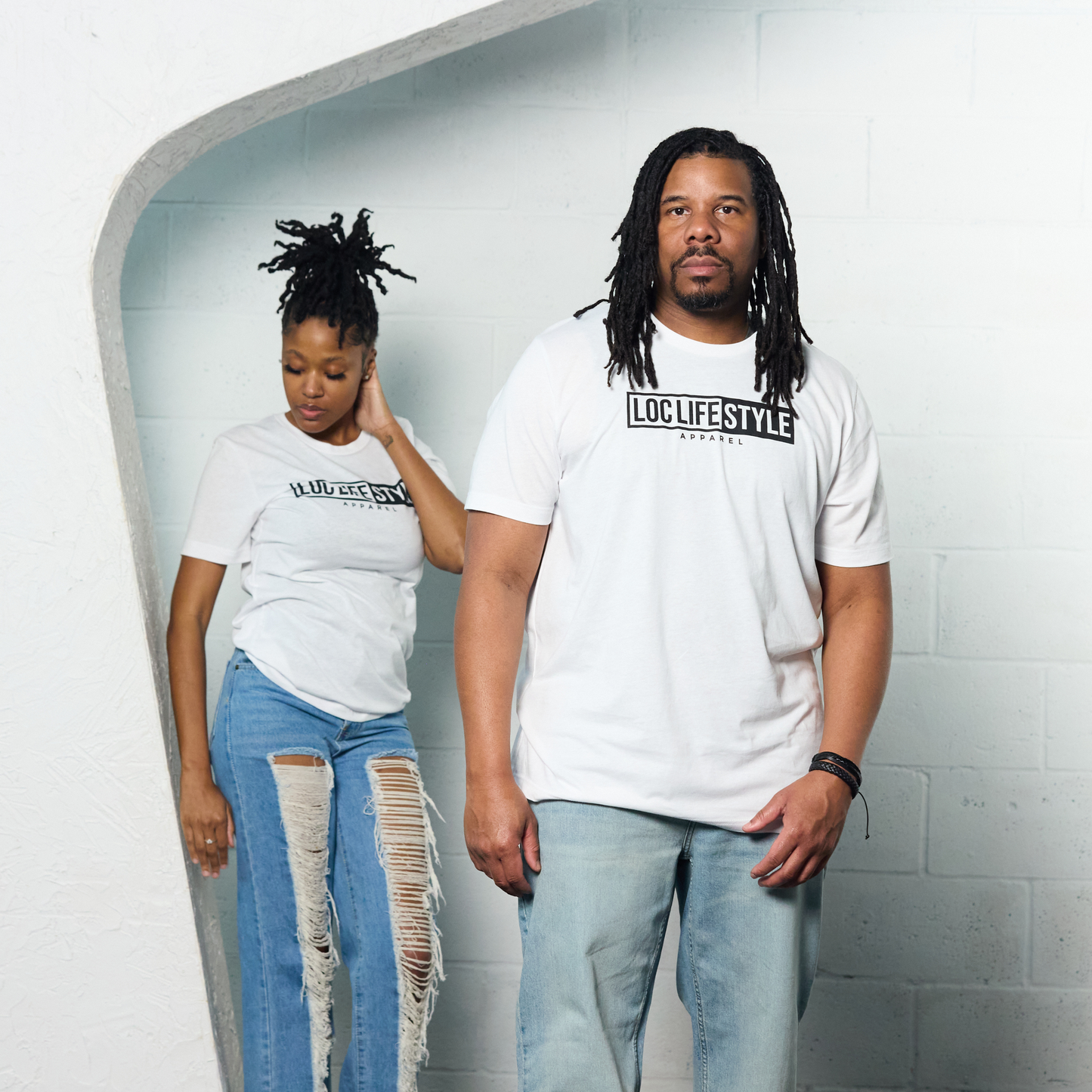 LOCLIFESTYLE Tee - White and Black