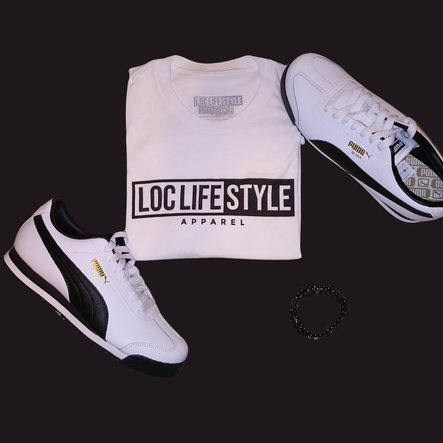 LOCLIFESTYLE Tee - White and Black