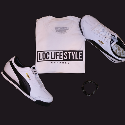 LOCLIFESTYLE Tee - White and Black