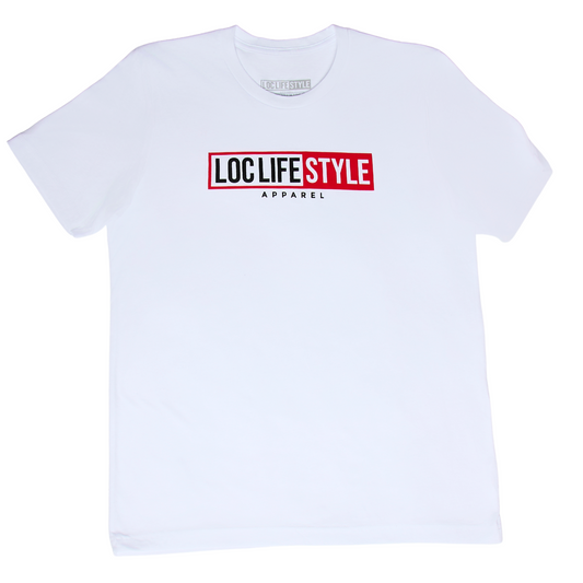 LOCLIFESTYLE Tee - white/red/black