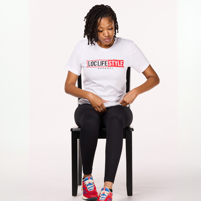 LOCLIFESTYLE Tee - white/red/black
